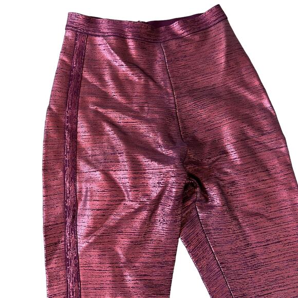 House of CB London Charity Metallic Wine Pants Small NWT - Picture 6 of 6